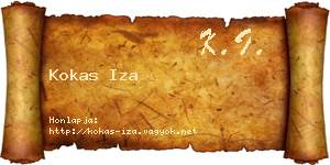 Kokas Iza névjegykártya